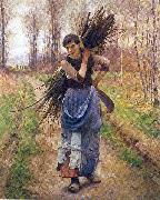 Pearce, Charles Sprague The Woodcutter's Daughter oil on canvas